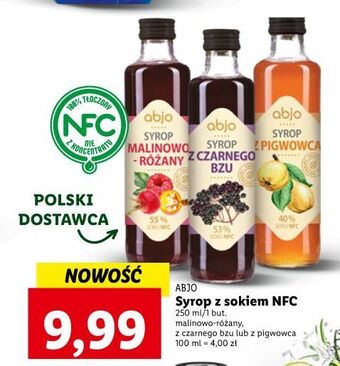 Lidl Syrop z pigwowca abjo oferta