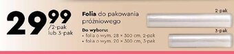 Biedronka Folia do zgrzewarki próżniowej 20 x 300 cm oferta