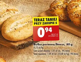 Biedronka Bułka poranna fitness oferta
