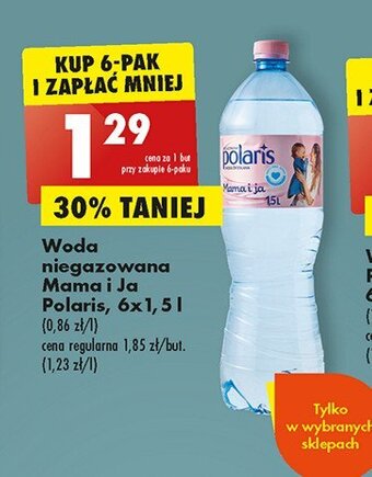 Biedronka Woda niegazowana oferta