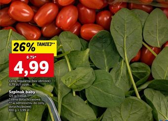 Lidl Szpinak baby oferta