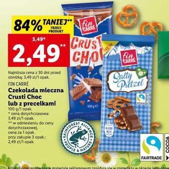 Lidl Czkeolada crusti choc fin carre oferta