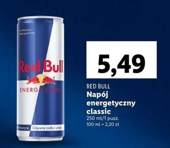 Lidl Napój energetyczny red bull oferta