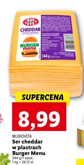 Lidl Ser cheddar mlekovita oferta