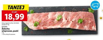 Lidl Żeberka wieprzowe paski rzeźnik codzienna dostawa oferta