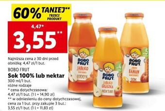 Lidl Sok jabłko banan i marchewka bobo frut oferta