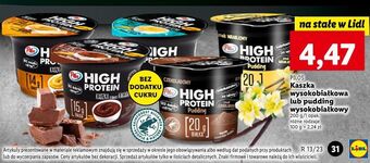 Lidl Kaszka o smaku kakaowym pilos high protein oferta