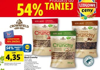 Lidl Musli orzechowe crownfield oferta