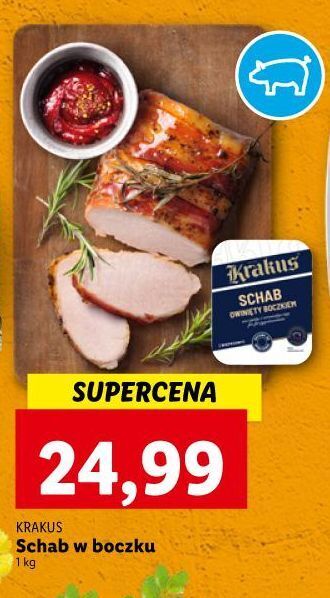 Lidl Schab owinięty boczkiem krakus animex oferta