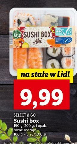 Lidl Sushibox aki select & go oferta