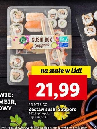 Lidl Zestaw sushi sapporo select & go oferta