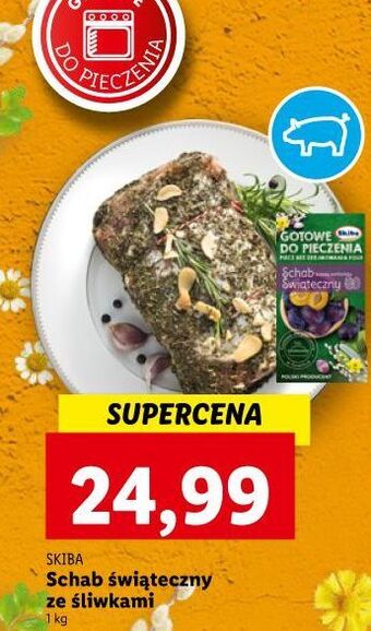 Lidl Schab ze śliwką skiba gotowe do pieczenia oferta