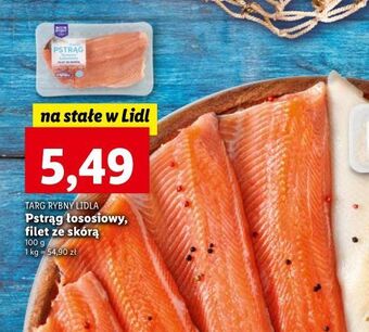 Lidl Pstrąg łososiowy filet ze skórą targ rybny lidla oferta