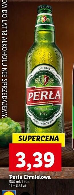 Lidl Piwo perła chmielowa oferta
