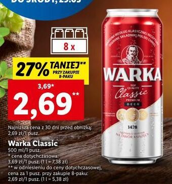 Lidl Piwo warka oferta