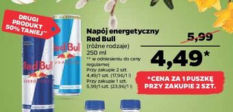 Netto Napój energetyczny bez cukru red bull oferta