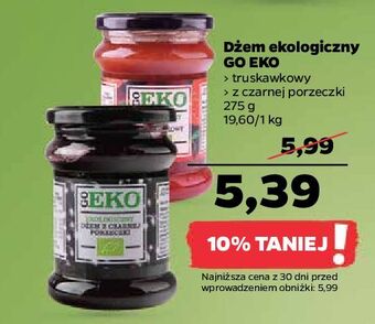 Netto Dżem czarna porzeczka go eko oferta