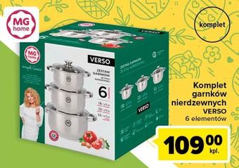 Carrefour Komplet garnków verso mg home oferta