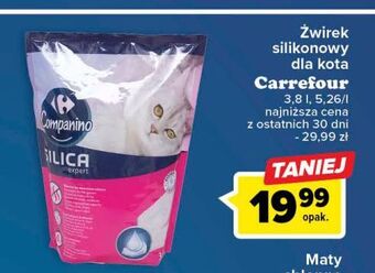 Carrefour Żwirek silikonowy dla kota carrefour oferta