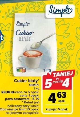 Carrefour Cukier biały simpl oferta