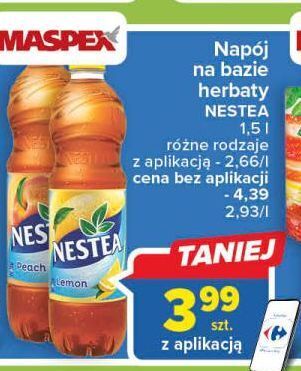 Carrefour Herbata mrożona peach nestea oferta
