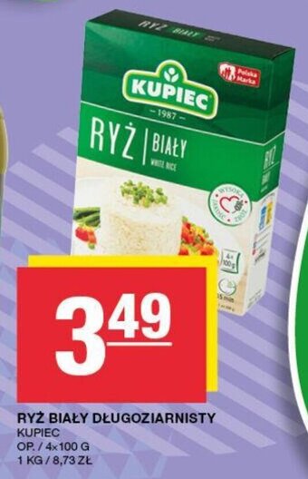 Spar Kupiec Ryż biały długoziarnisty 4x100g oferta
