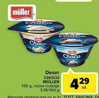Carrefour Deser z białą czekoladą muller choco oferta