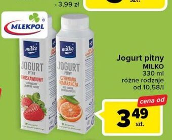 Carrefour Jogurt truskawka milko oferta