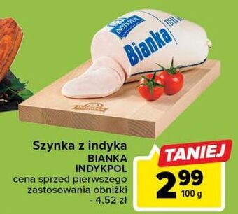 Carrefour Pierś gotowana z indyka bianka indykpol oferta