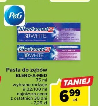 Carrefour Pasta do zębów cool water blend-a-med 3d white oferta