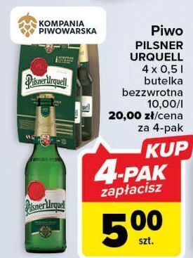 Carrefour Piwo pilsner urquell oferta