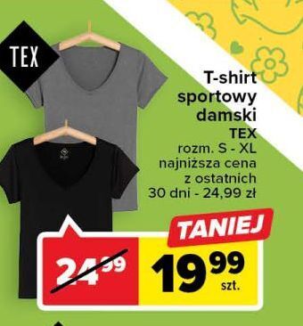 Carrefour T-shirt sportowy damski tex oferta