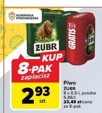 Carrefour Piwo żubr 1768 oferta