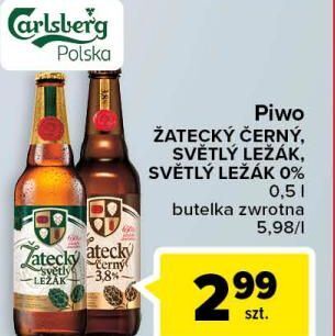 Carrefour Piwo zatecky svetly lezak oferta