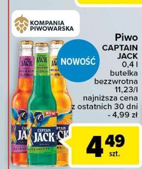 Carrefour Piwo captain jack blue lagoon oferta