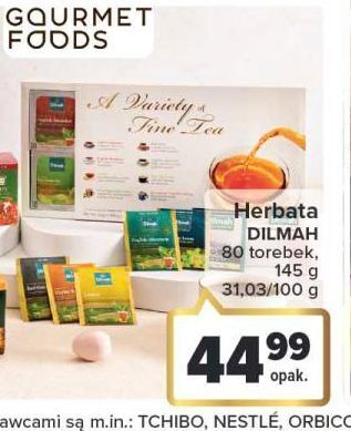 Carrefour Zestaw herbat a veriety of fine tea dilmah oferta