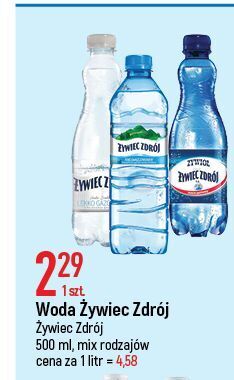 E.Leclerc Woda niegazowana żywiec zdrój oferta