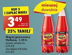Biedronka Oranżada czerwona zero hellena oferta