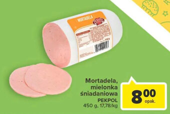 Carrefour Market Pekpol Mortadela, mielonka śniadaniowa 450g oferta