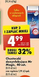 Biedronka Chusteczki dezynfekujące mr magic oferta