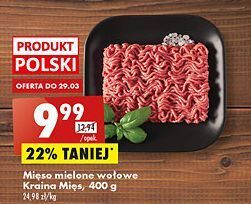 Biedronka Mięso mielone wołowe kraina mięs oferta
