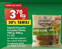 Biedronka Ogorki kiszone swojska chata oferta