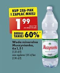 Biedronka Woda niegazowana muszynianka oferta