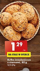 Biedronka Bułka śniadaniowa z ziarnami oferta