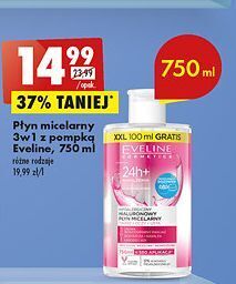Biedronka Płyn micelarny hialuronowy 3 w 1 do skóry wrażliwej i suchej eveline cosmetics oferta