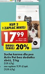 Biedronka Karma dla psa bogata w kurczaka activ pet oferta