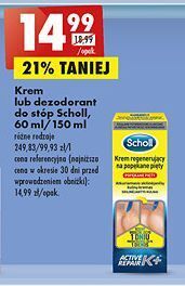 Biedronka Dezodorant do stóp scholl fresh step oferta