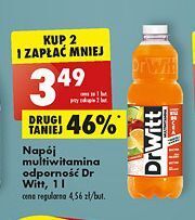 Biedronka Napój odporność multiwitamina dr witt premium oferta
