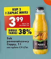 Biedronka Sok pomarańczowy cappy oferta