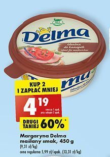 Biedronka Margaryna delma do kanapek oferta